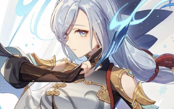 原神：“申鹤” 生日快乐 官方贺图