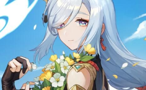 原神：“申鹤”  生日快乐 官方贺图