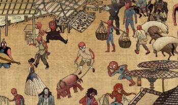 动画电影《蜘蛛侠：纵横宇宙》中国独家艺术海报公开，今日正式上映