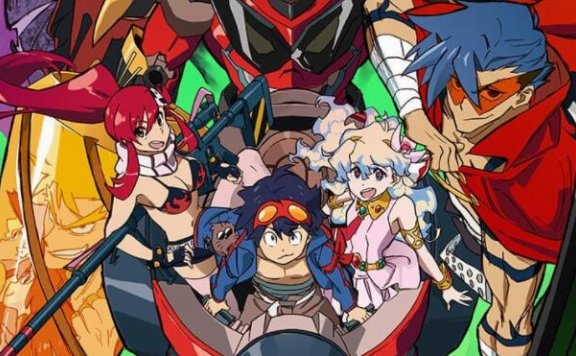 剧场版动画《天元突破 红莲螺岩》15周年企划正式启动，导演今石洋之绘制纪念图