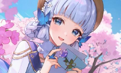 原神:“神里绫华”生日快乐 官方贺图