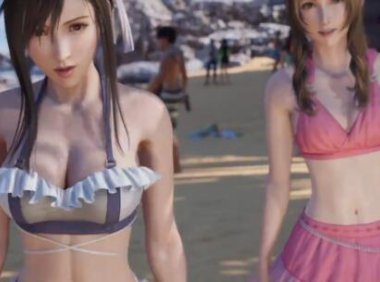 《最终幻想7 重生》蒂法 、 爱丽丝   媒体试玩泳装片段