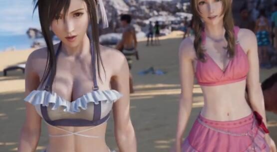 《最终幻想7 重生》蒂法 、 爱丽丝   媒体试玩泳装片段